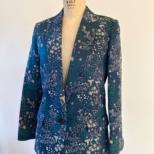 Women's Zadig & Voltaire navy brocade suit Jacket